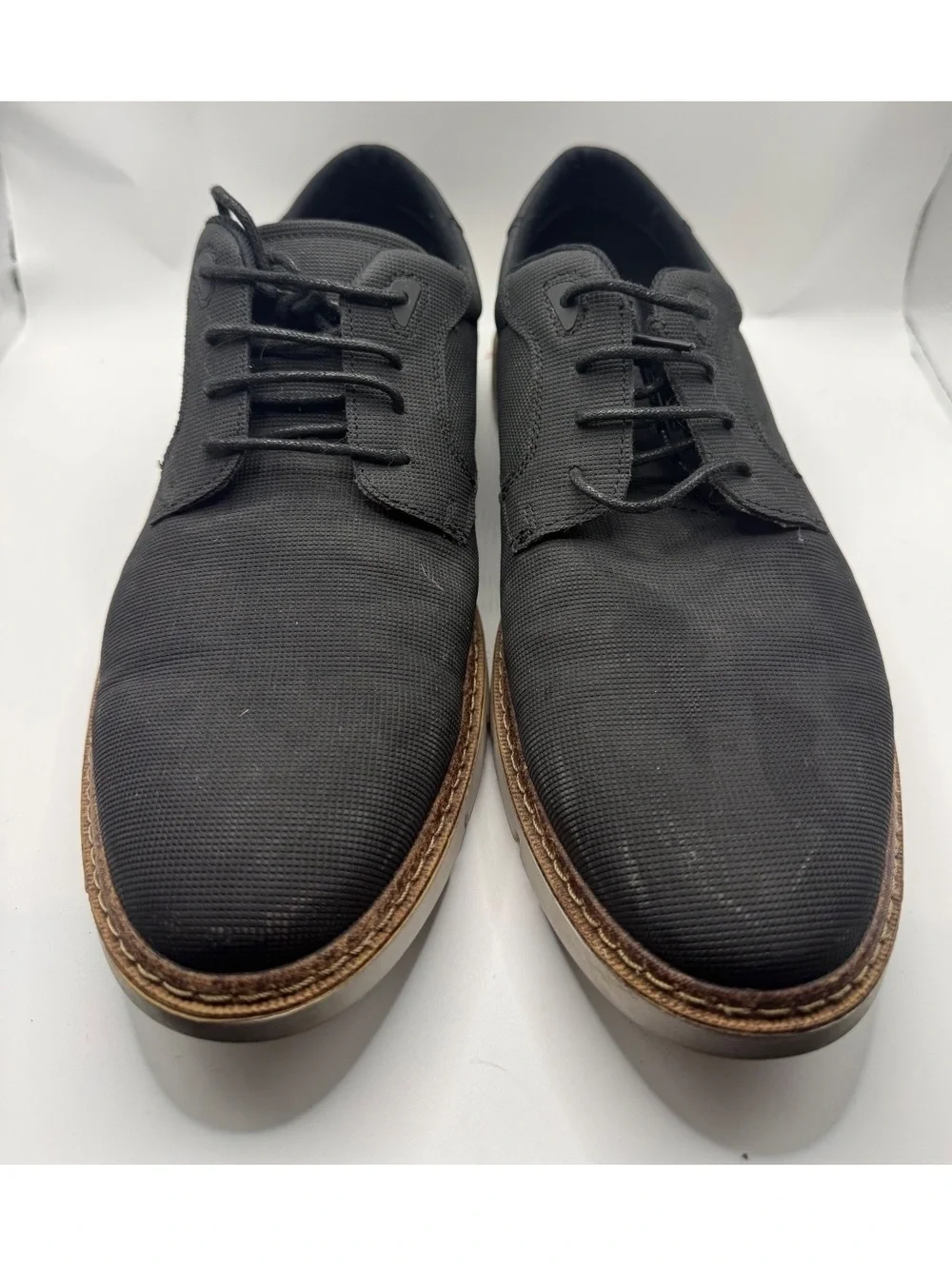 Stacy Adams Men's gray Skyler Plain Toe Lace-Up Oxfords size 10m